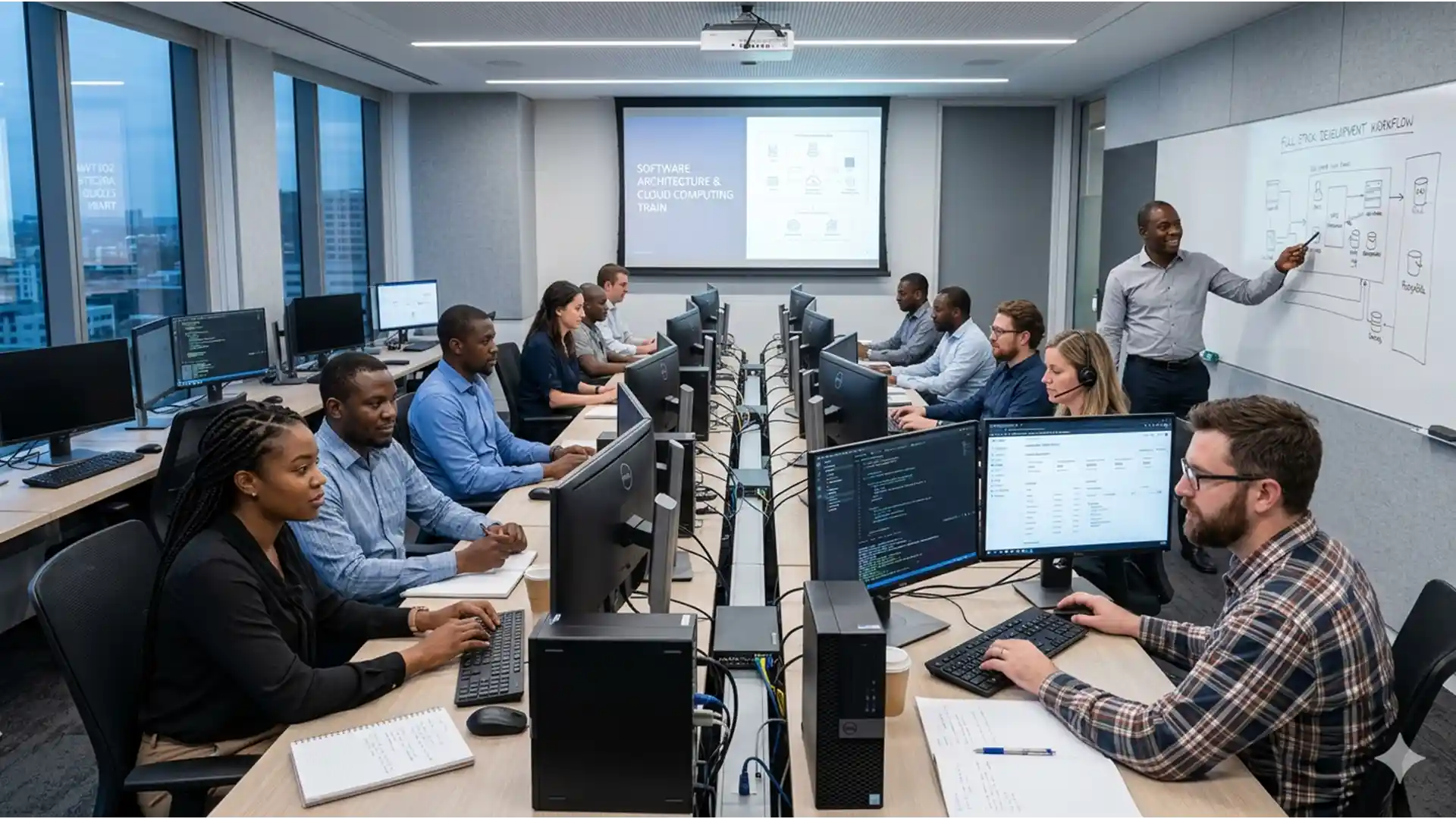 computer training in ghana students learning digital skills