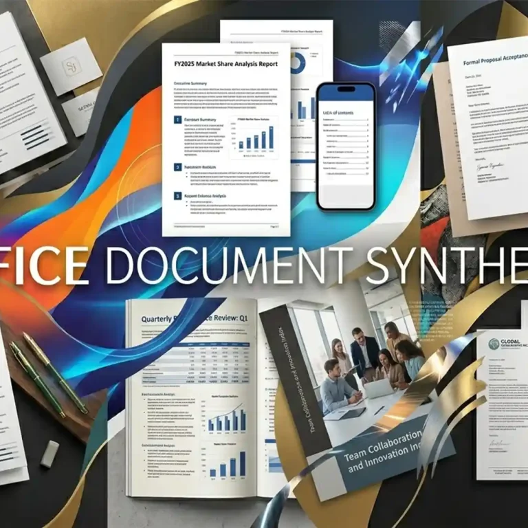 Multiple Microsoft Word documents combined into one professional layout