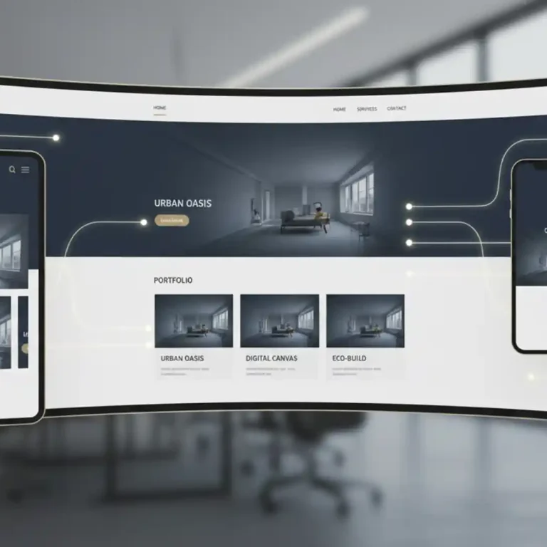 Modern website design layouts displayed together in one screen